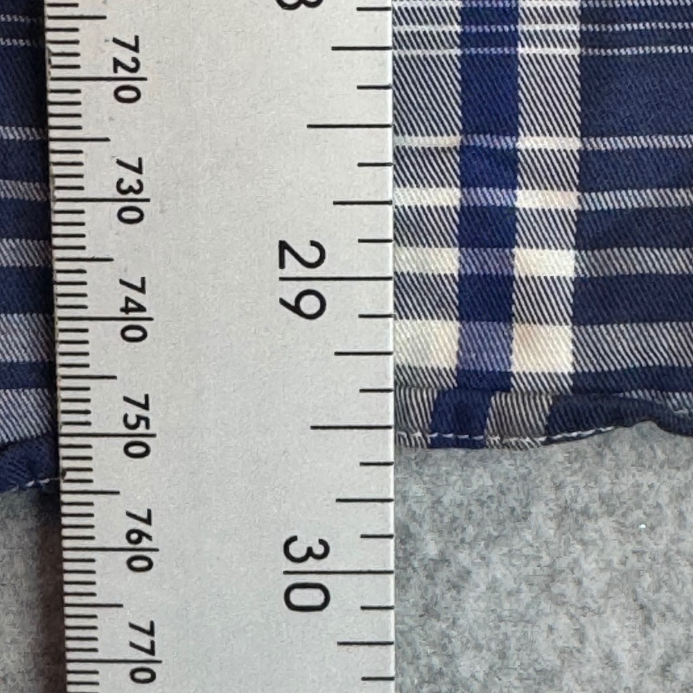 Polo Ralph Lauren Performance Mens Blue Plaid Button Down Shirt Medium - Picture 7 of 8